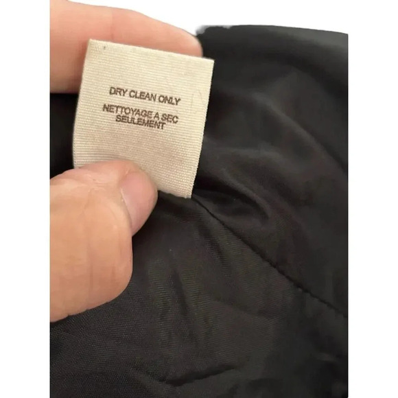 Free People Black Wool Blend Button Front Asymmetrical Coat Size 10 - Picture 9 of 11